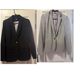 Tommy Hilfiger Black and Gray Blazer Set